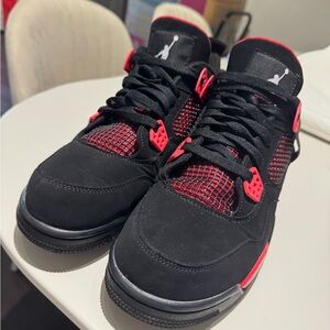 Jordan Black and Red Sneakers